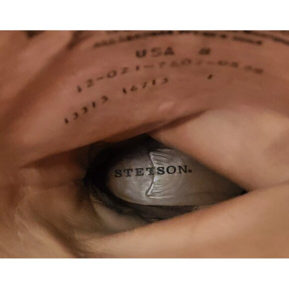 Stetson 17" Tall Knee Hi Cowboy Riding Boots Southwest Blanket Shafts Women's 8 - Picture 11 of 11